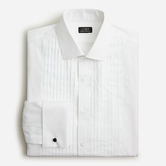 NWT J. Crew Ludlow pleated-bib tuxedo shirt - Picture 1 of 8